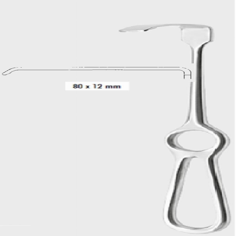 Ретрактор КОХЕР ЛАНГЕНБЕК (KOCHER LANGENBECK), 80х12 мм (mm)